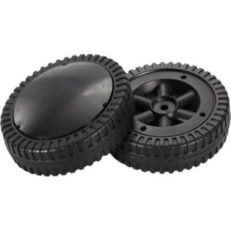 2 Stück Grillrad-teile, Kunststoff-gasgrill-räder, Grill-ersatzteile, Grill-rad-set (schwarz)