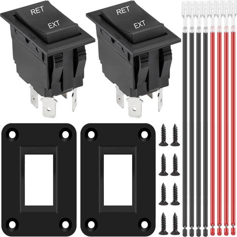 2 Stück Instant Reverse Polarity Switch 12v 20a Dpdt 4 Pin 3 Position On-off-on Power Jack Rocker Schalter Rv Motor Schalter Kcd2