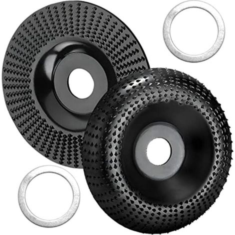 2 Stück Holzbearbeitungs-schleifscheiben Für 125 Mm Winkelschleifer, Holzschnitzereien, Scheibenfräser
