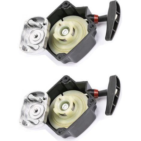 2 Stück Rip Starter, Rip Starter Ersatz Für 49 Cc 52 Cc Rasentrimmer, Starter Und Hebel Für Verschiedene Rasentrimmer Und Rasenmäher