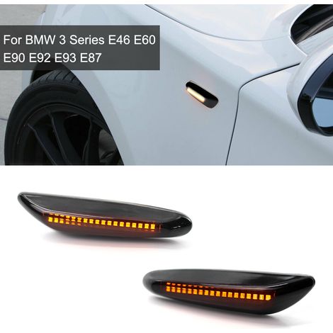 2 Stück Smoke Led Seitenmarkierungsleuchte Blinkerlampe Für Bmw 3er E46 E60 E90 E92 E93 E87