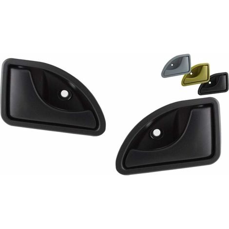 2 X Twingo/kangoo-türgriff Vorne Links Und Rechts, Lebenslange Garantie (schwarz) – Liaiki
