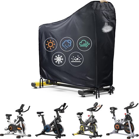 210d Wasserdichte Abdeckung Für Heimtrainer (außenbereich) – Fahrradabdeckung Für Den Innenbereich Mit Belüftung, Wasserdicht, 140 X 140 X 60 Cm