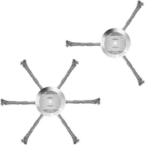 2er-pack 15-cm-stahldraht-fadentrimmerkopf, Ersatz Für Batteriebetriebenen, Kabellosen Elektro-freischneider, Rasentrimmer