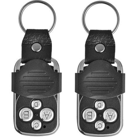 2er-pack Universelle Kabellose Fernbedienung Mit 4 Tasten, Tor-fernbedienungs-duplikator, Frequenz 270–433,92 Mhz, Fester Code, Garagentor-fernbedienung