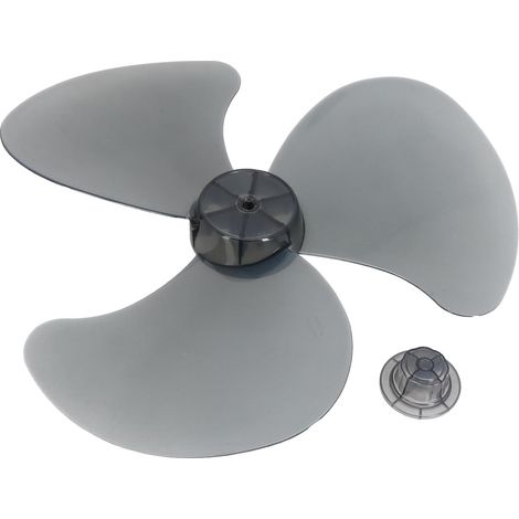 3-blatt-ersatz-lüfterflügel Aus Kunststoff Mit Mutternabdeckung Für 16-zoll-elektroventilator (schwarz)