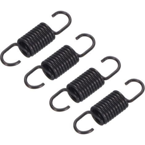 4 Stück Schwarze Ersatzfedern Für 68 Mm Liegestuhl-doppelhaken-zugfedern