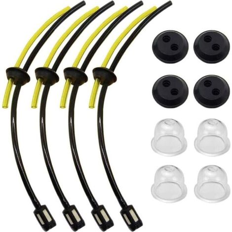4-teiliges Kraftstoffschlauch-set, Ersatzteile Für Freischneider Mit Filter Und Kraftstoff-primerbirne Für Heckenschere Und Rasentrimmer