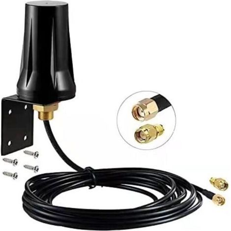 4g Lte-außenantenne, Sma-stecker, Mimo, 5 Dbi, Omnidirektional, Externe, Wasserdichte Antenne Für 4g Lte-mobilrouter, Gateway, Mobilfunkmodem, Wildkamera