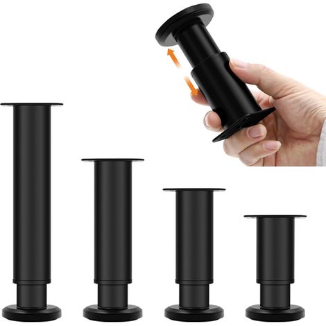 4er-pack Teleskop-möbelbeine, Verstellbare Möbelbeine, Unterstützung Für Tv-schrank, Sofa, Bett, Höhenverstellbare Ersatzfüße 18–30 Cm