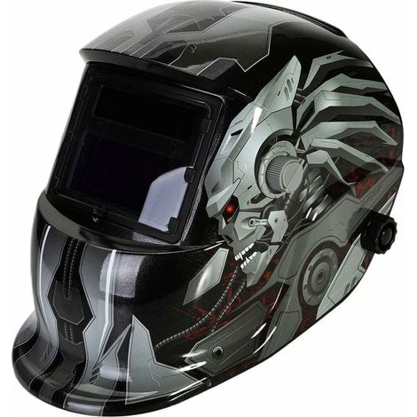 Aafgvc – Automatik-schweißhelm Mit 2 Linsen – Din9–13 Verdunkelungsfilter – Optimaler Schutz Für Mig Wig Mag – Abs Pp-material