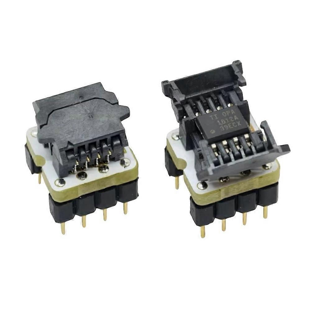 Adaptateur Smd Vers Dip (lot De 2), Support Pour Amplificateur Opérationnel, Support De Test, Base Pour Amplificateur Opérationnel Smd, Convertisseur Sop8/soic8 Vers Dip8