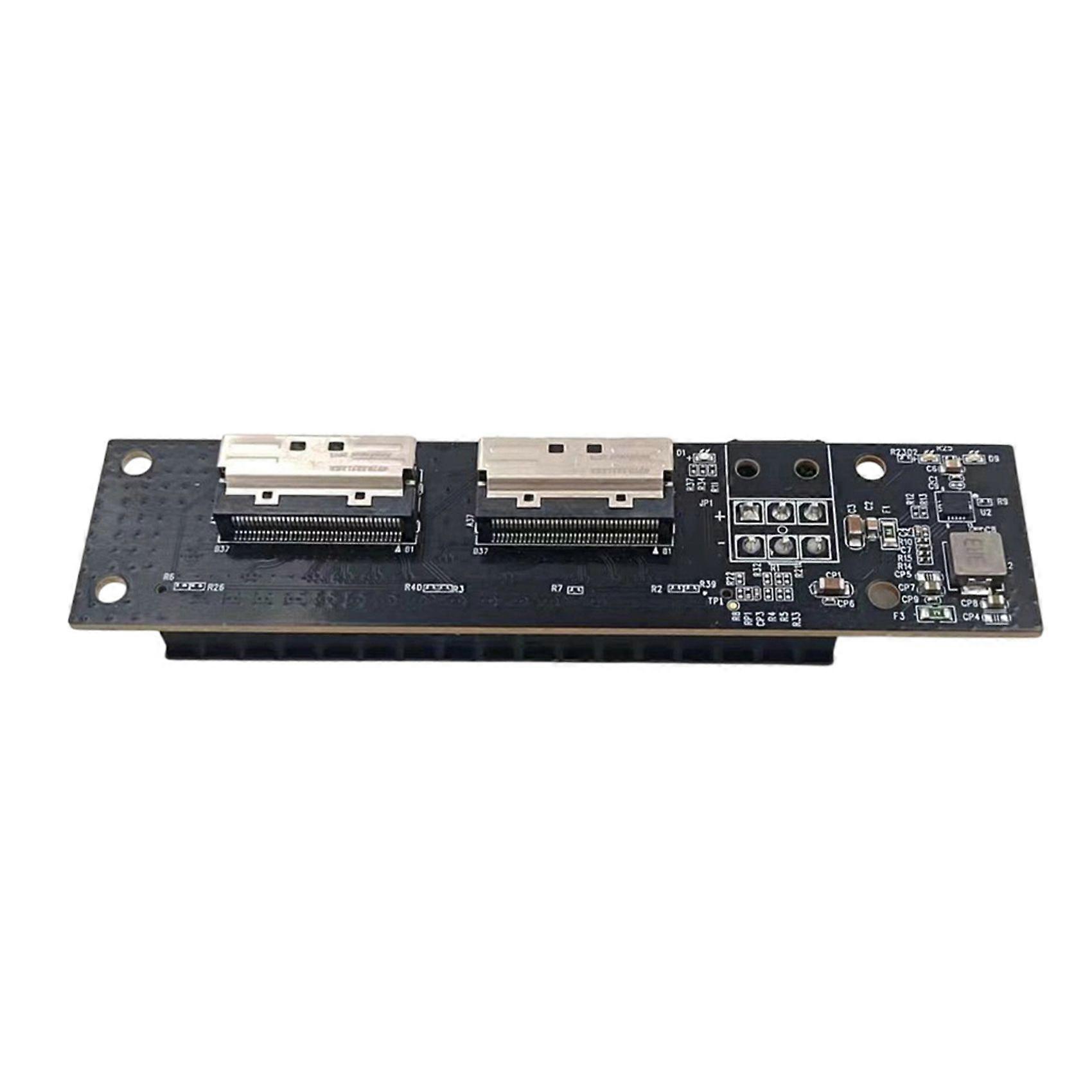 Adaptateur 2x Mcio 8i Vers Pcie 5.0 X16 Gen5 Pour Cartes Graphiques Réseau (gpu) Avec Connecteur D'Alimentation À 6 Broches