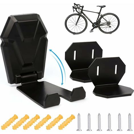 An Der Wand Montierter Fahrradhalter, Faltbar, Garagen-wandmontage-fahrradhalter, Stabile Wandhalterung Für Mtb, Gu.b/good Rennrad, E-bike, 1 X Wandhalterung Für Pedal + 2 X Montagehalterung
