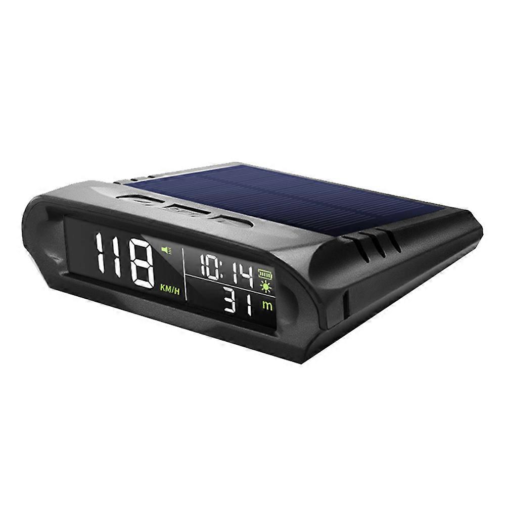 Affichage Tête Haute Universel Hud X 98 Pour Voiture : Compteur Numérique Solaire, Gps, Alarme De Survitesse, Distance, Altitude.