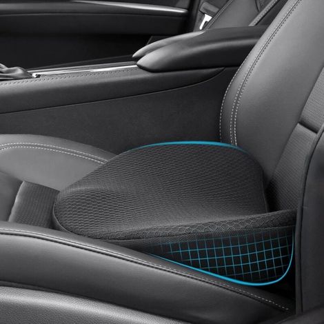 Autositzkissen Zum Fahren – Bequemer Memory-schaum Für Autofahrersitz – Rückenstütze Und Schmerzlinderung – Auto-reisezubehör P