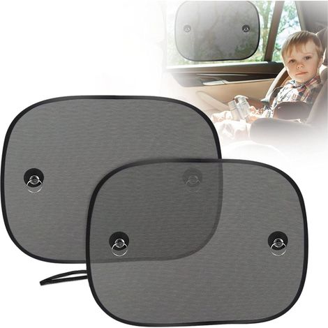 Baby-sonnenschutz Für Auto, Universeller Baby-kind-seitenfenster-sonnenschutz, 2 Stück Für Baby, Kinder, Schwarz-fei Yu