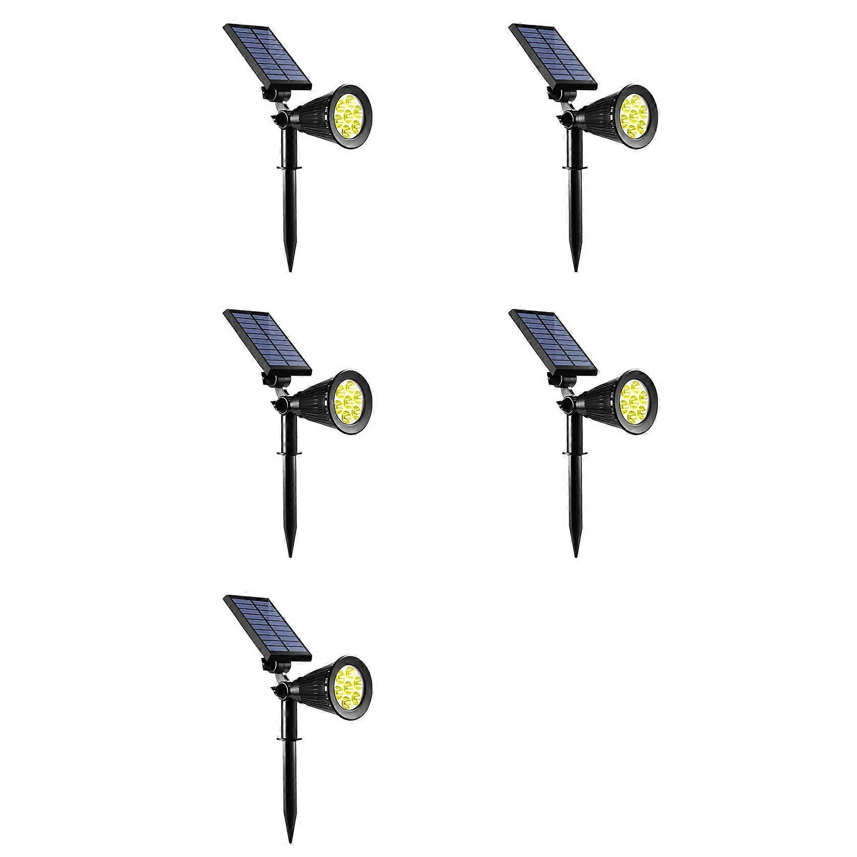 Lot De 5 Lampes Solaires D'Extérieur À Éclairage De Sol Variable, Étanches, Pour La Décoration De Jardin Et D'Aménagement Paysager.