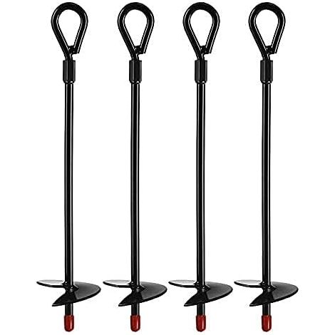 Bodenanker, Robuste 38-cm-schneckenunterstände, Trampolin-bodenanker (4 Stück) – Fei Yu
