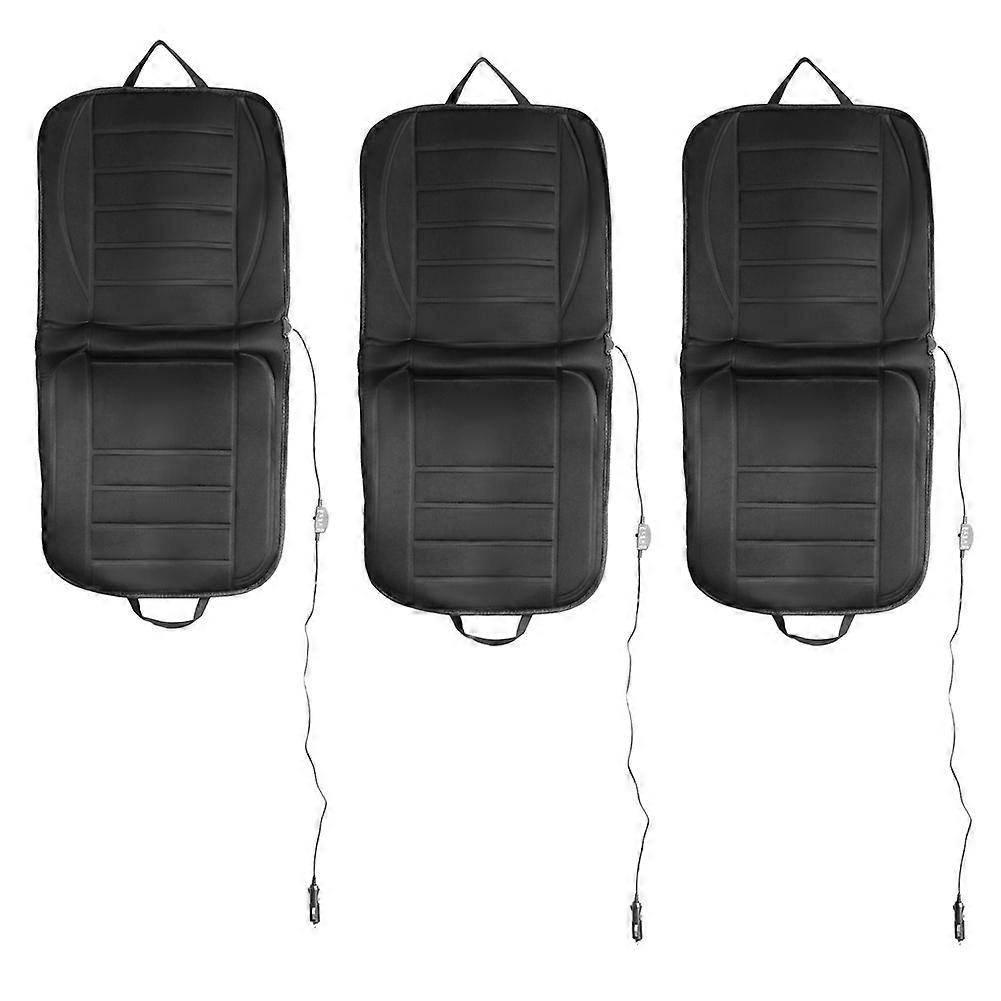 Coussin Chauffant Pour Siège Auto 3x - Housse De Siège Chauffante Avec Soutien Lombaire - Télécommande Pour Voitures, Camions, Suv