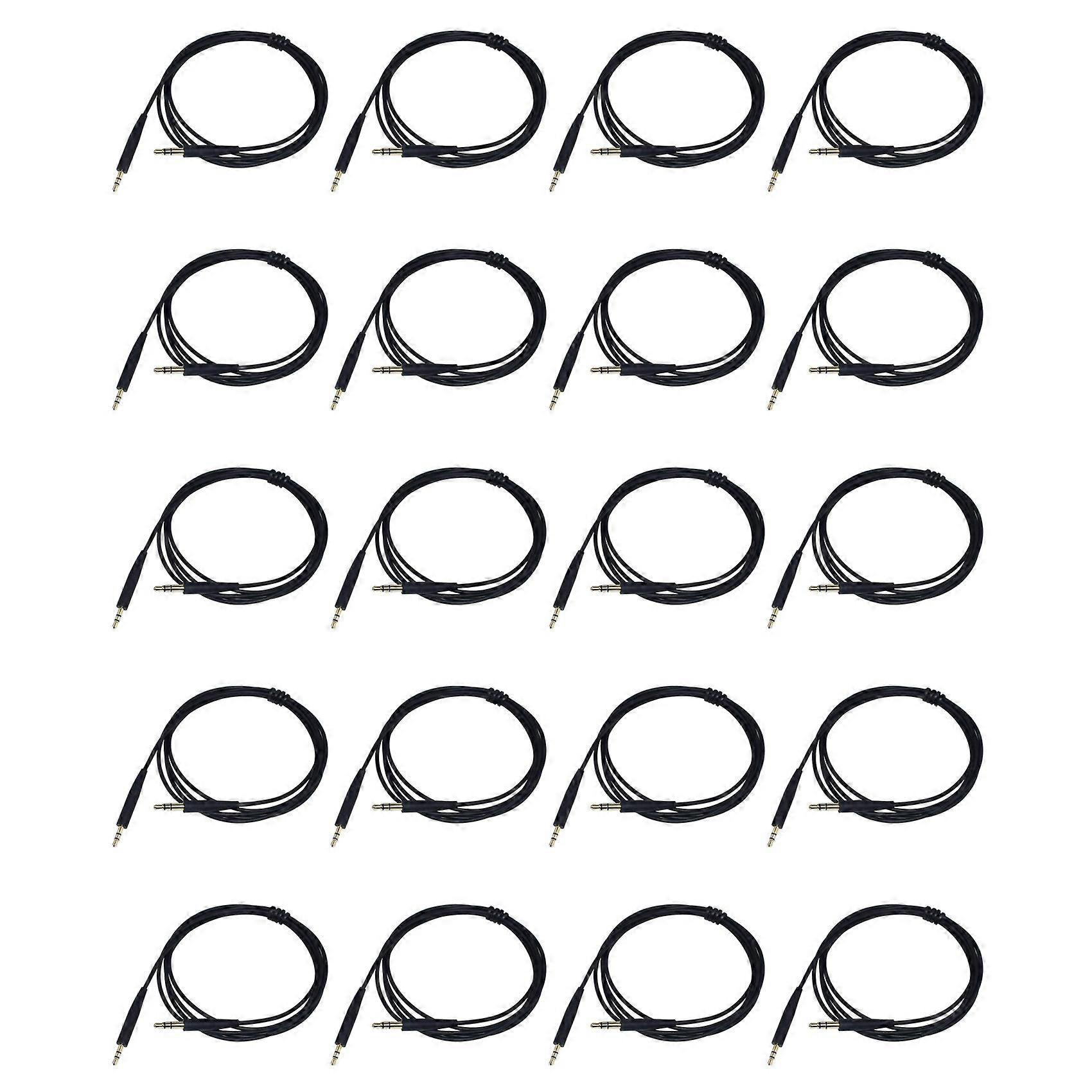 Lot De 20 Câbles Audio Soundtrue Pour Casque Bose Qc35, Qc25, Qc35 Ii Et Qc45 (prise Jack 3,5 Mm Vers 6,5 Mm), Compatibles Avec Les Modèles Portables Et Utilisables Pour L'Enregistrement. Couleur : No