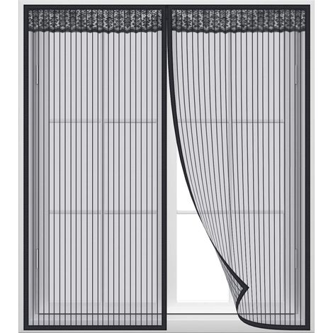 Ccykxa – Magnetisches Fliegengitter Für Fenster 120 X 100 Cm – Einfache Installation Ohne Werkzeug – Automatisches Schließen Ohne Lärm – Robustes Netz