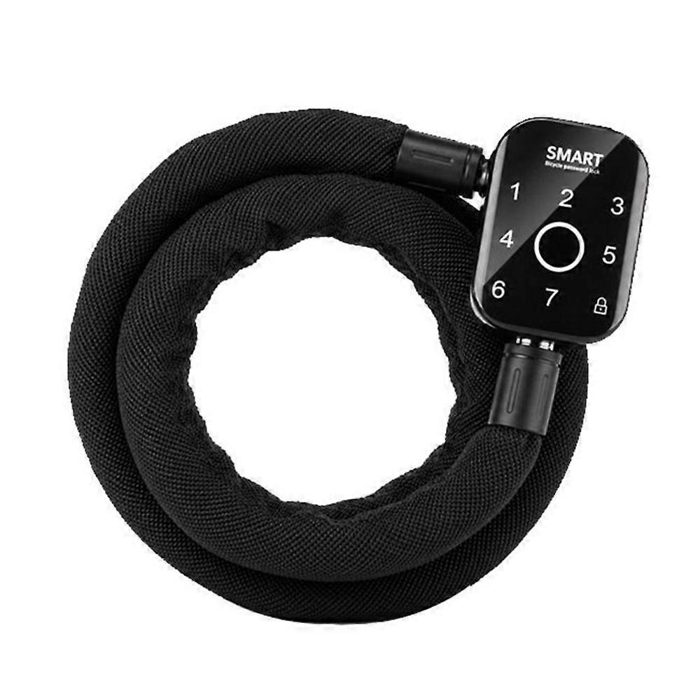Antivol Intelligent Pour Vélo/moto, Avec Batterie Électrique Et Cadenas À Empreinte Digitale. Chaîne Intelligente Pour Vélo Et Moto.