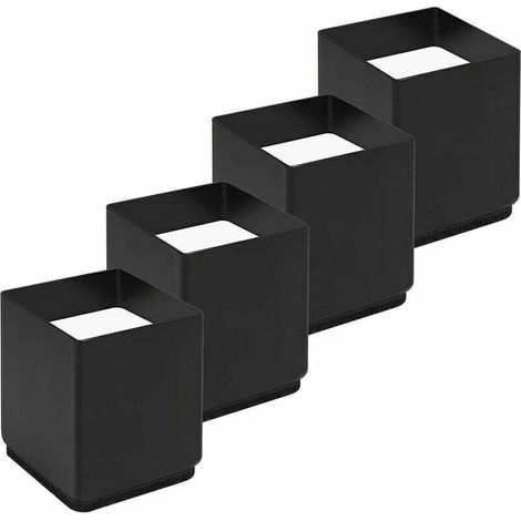 Choyclit – Bettbeinerhöhungen Im 4er-set – Kohlenstoffstahl – Zusätzliche Höhe 5 Cm – Belastbar Bis Zu 1100 Kg – Für Betten, Sofas Und Schreibtische