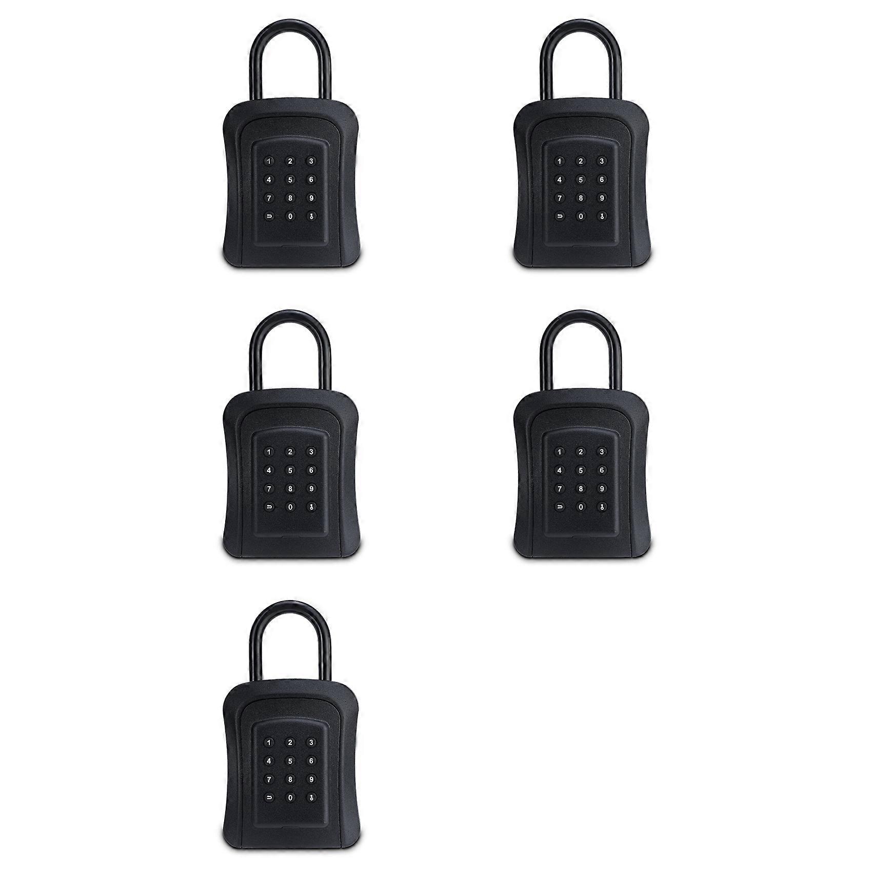 Coffre-fort Intelligent Bluetooth 5x Avec Déverrouillage Par Application Mobile Et Mot De Passe, En Alliage De Zinc Étanche, Pour Hébergement À Domicile.
