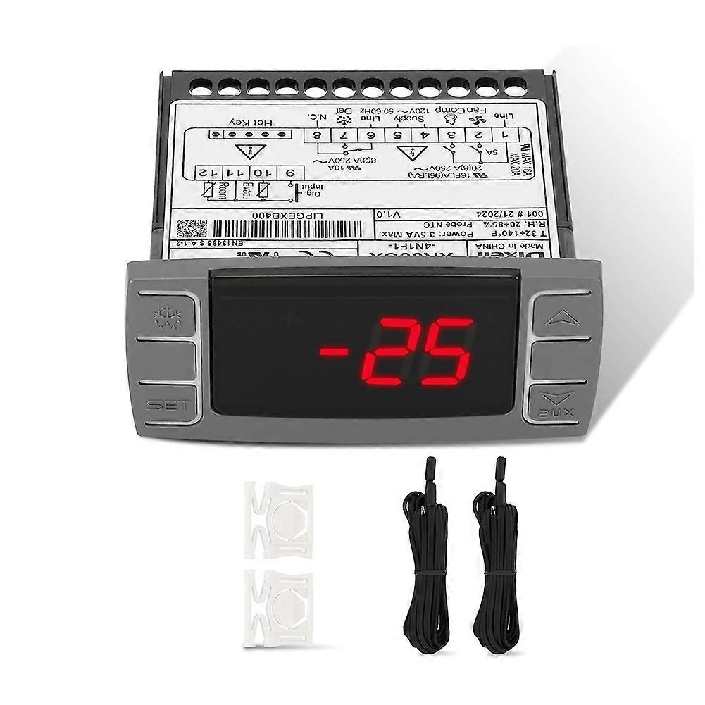 Régulateur De Température Xr06cx-4n1f1, Thermostat Numérique Programmable Avec Sonde De Température