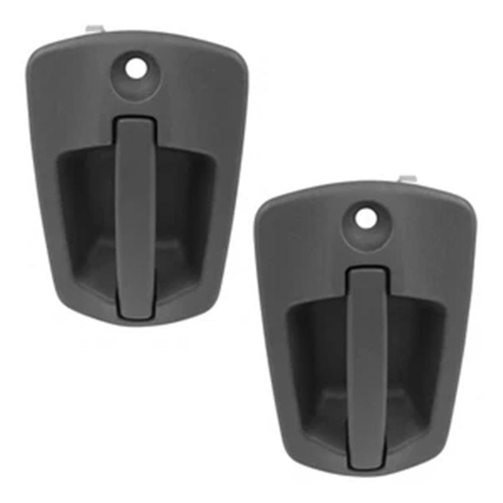 1 Paire De Poignées De Porte Extérieures Noires Avec Trou De Serrure Pour Freightliner Cascadia 18-24 A1867004005 A18-67004-006 A18-67004-007