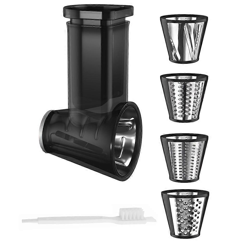 Accessoires Pour Trancheuse Et Râpe Compatibles Avec Le Robot Pâtissier Kitchenaid - 4 Lames Professionnelles Pour Râper Et Trancher