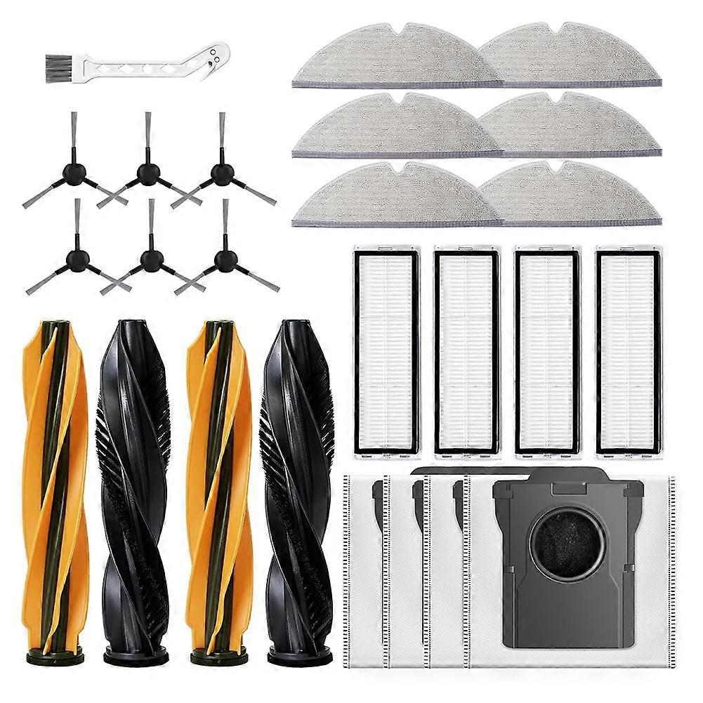 Pièces Détachées Pour Dreame D20 Pro Plus : Brosse Principale, Brosse Latérale, Filtre Hepa, Sac À Poussière, Chiffon De Nettoyage, Accessoires De Rechange