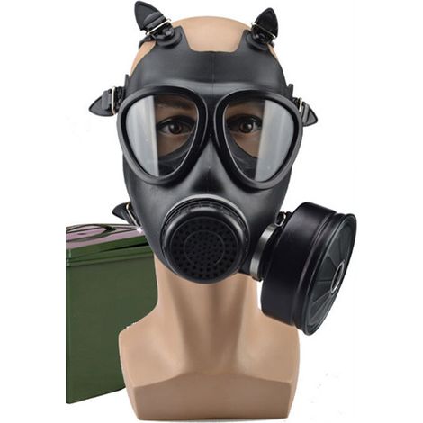 Csparkv – Anti-chemikalien-gesichtsschutzmaske – Hocheffizienter Filter Für Giftige Gase – Silikagel-abdeckung – Luftdichte Passform