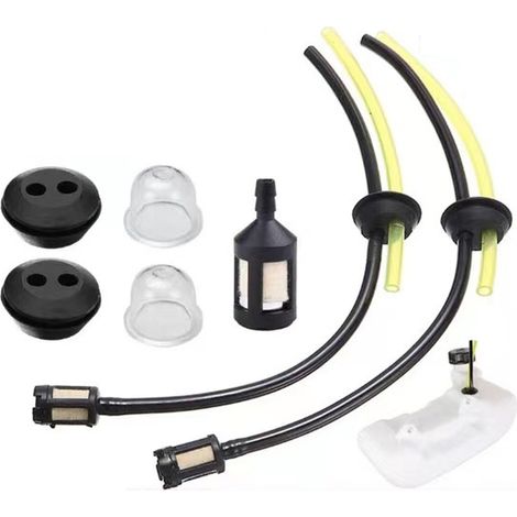 Csparkv – Kit Mit 7 Zubehörteilen Für Freischneider – 24 Cm Und 15 Cm Kraftstoffschläuche – Kompatibel Mit 2-takt- Und 4-takt-motoren – Kraftstofffilter Im Lieferumfang Enthalten