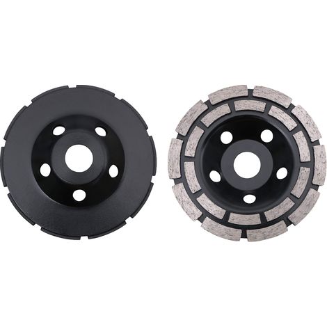 Diamant-schleifscheibe, 125 Mm, Zweireihiges Schleiftopfrad, Geeignet Zum Schleifen Von Beton, Stein, Granit Und Mauerwerk