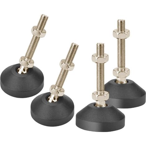 Drenky Nivellierfüße, Robuste, Höhenverstellbare Möbelbeine Aus Edelstahl, 4 Stück, M10 X 50 Mm Winkeleinstellschraube Mit T-mutter