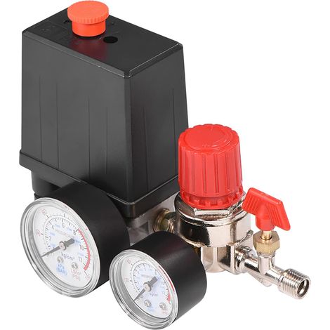 Druckregler Druckschalter Für Luftkompressor 12 Bar, Bereich 0,5-0,8 Mpa Stromversorgung 220v Anschluss G1/4