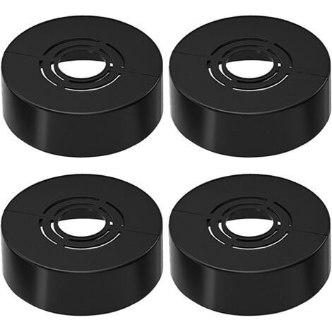 Duschrosetten-set Mit 4 Stück, 3 Größen In 1 (schwarz, 70 X 30 Mm) Für Heizungsschläuche, Abdeckung Für Heizkörperrohre, Wasserhähne Und Duschzubehör