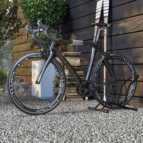 Fahrradständer Aus Stahl Für Drinnen Und Draußen, 59 X 41 X 38 Cm, Schwarz, Stabiler Und Sicherer Halt Beim Parken