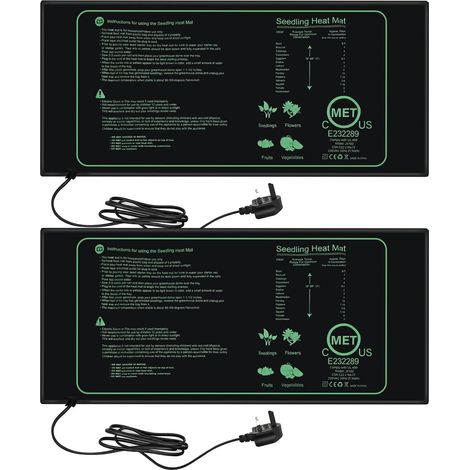 Effiziente Hydrokultur-pflanzenheizmatte Im 2er-pack – Ideal Für Die Pflanzenkeimung Und Den Samenstart