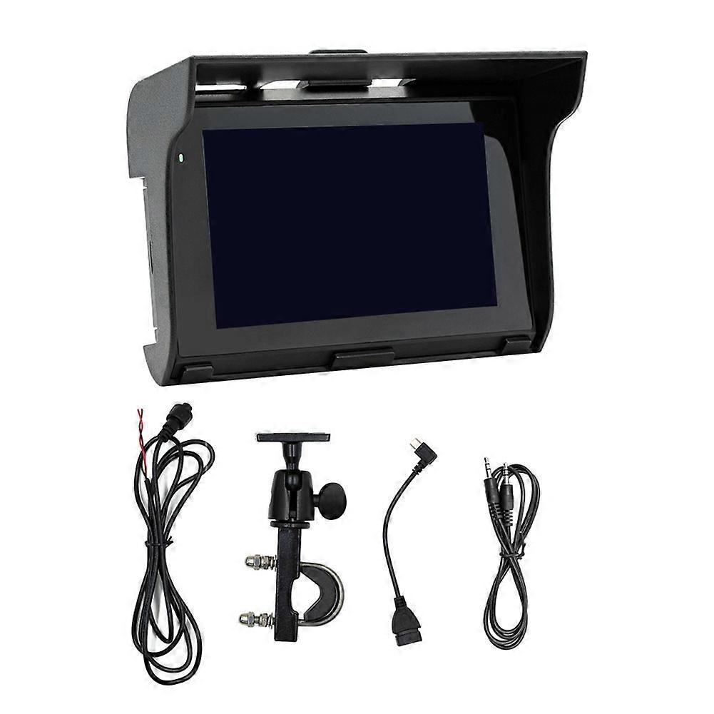 Lecteur Mp5 Portable 5 Pouces Pour Moto, Gps, Carplay Sans Fil, Étanche Ip65, Lecteur Multimédia Bluetooth, Carplay