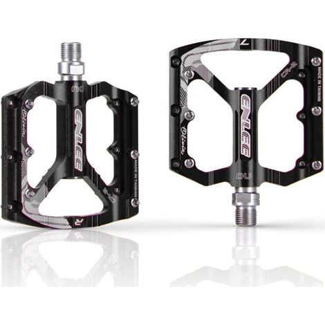 Enowelir Paar Mtb-pedale Aus Cnc-aluminium, 9/16 Zoll, Anti-oxidation, Für Rennrad, Schwarz