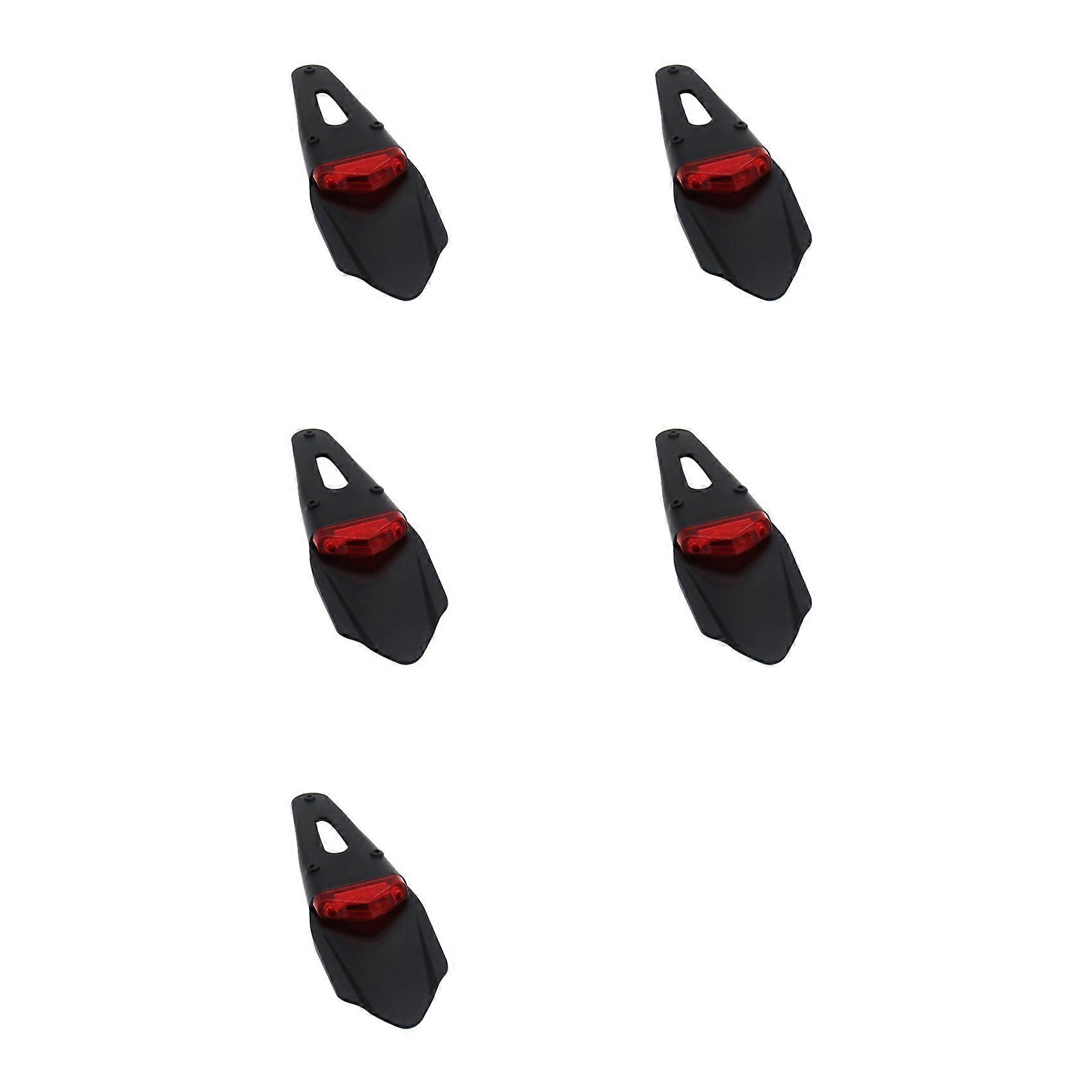 Feu Arrière Led 5x Pour Moto Enduro Avec Butée De Garde-boue Arrière Pour Cr Exc Wrf 250 400 426 450 Noir