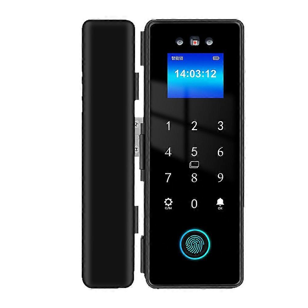 Serrure De Porte Tuya Wi-fi Avec Construction En Verre Intelligent, Reconnaissance Faciale 3d, Reconnaissance D'Empreintes Digitales Électronique Biométrique Et Déverrouillage Via Carte À Puce 13,56 M
