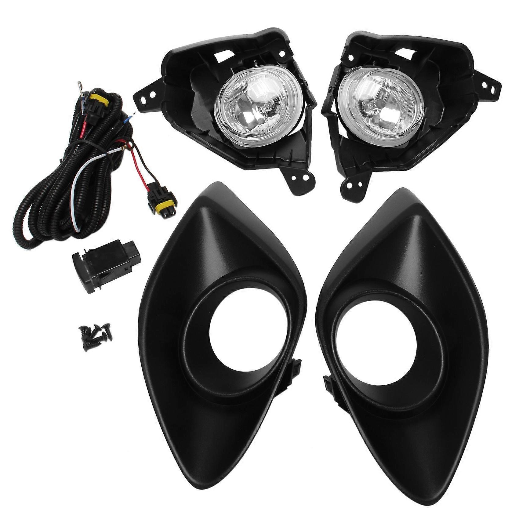 1 Paire De Phares Antibrouillard Avant Avec Interrupteur Pour Honda Demio 2010-2014