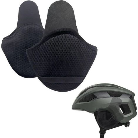 Fahrrad-ohrenschützer, Winddichte Ohrenschützer Für Fahrradhelm, Abnehmbare, Aufsteckbare Warme Ohrenschützer Für Männer Und Frauen, Passend Für Die Meisten Helme (schwarz)