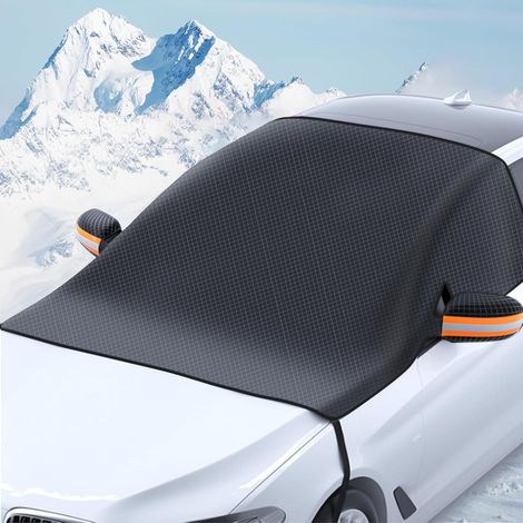 Faltbare Auto-winter-windschutzscheibenabdeckung – 6 Kleine Magnete + Gummiband, Anti-schnee/eis/frost/staub/sonne, 250 X 110 Cm