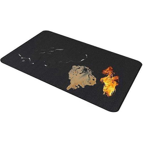 Feuerhemmende Kaminmatte, 165 X 91 Cm, Hitzebeständig, Für Holzöfen, Feuerstellen Im Freien Oder Grills, Schützt Böden.