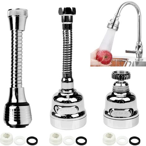 Flexibler Messing-jet Breeze, Schwarzer Chrom-duschbelüfter, Küchenarmaturbelüfter, Küchenarmaturen, Flexibler Wasserhahn